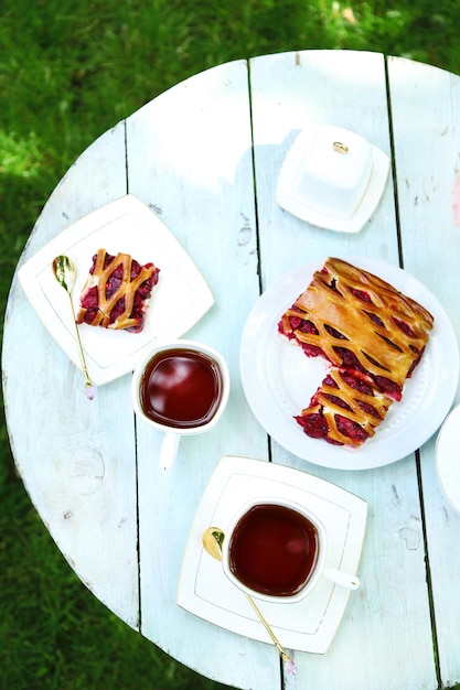 Śniadanie na tarasie